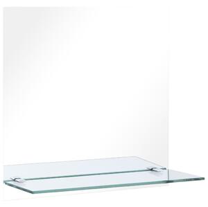VidaXL edzett üveg falitükör polccal 50 x 50 cm