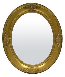 Ovális arany tükör barokkos mintázattal, vastag rámával 66x56x5cm
