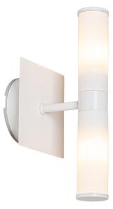 Modern fürdőszobai fali lámpa fehér IP44 2 fényű - Kád