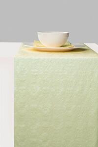 Elegance pearl green dombornyomott papír asztali futó 33x600cm