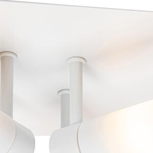 Modern fürdőszobai mennyezeti lámpa fehér 4-lámpás IP44 - Kád