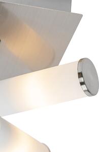 Modern fürdőszobai mennyezeti lámpa acél 4-lámpás IP44 - Kád