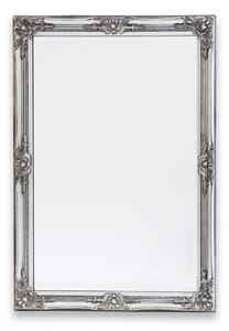 Élcsiszolt fali tükör, ezüst blondel keretben 102x72x3cm