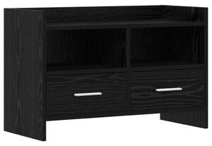 TV szekrény 71,5 x 33 x 47 cm Fekete Tölgy Szerelt Fa
