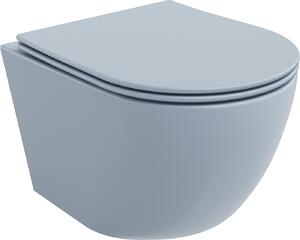 Mexen Lena, függő wc csésze 480x360x355 mm lassan süllyedő ülőfelülettel, szürke-kék matt, 30224069