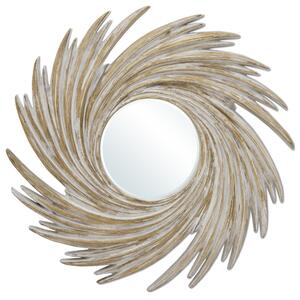 Körkörösen örvénylő design fali tükör kör alakú tükörrel 97x97x4,5cm