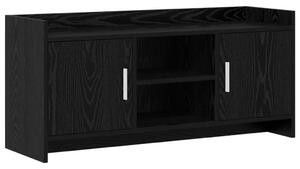 TV szekrény 102 x 33 x 47 cm Fekete Tölgy Szerelt Fa