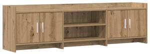 TV szekrény 168 x 33 x 47 cm Kézműves Tölgy Szerelt Fa