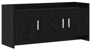 TV szekrény 102 x 33 x 47 cm Fekete Tölgy Szerelt Fa