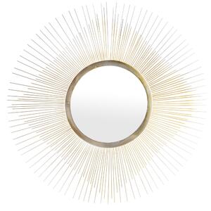 Design kerek fali tükör dús arany napsugarakkal keretezve 70x70x2cm