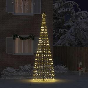 LED Karácsonyi Fenyő EKENAS 400 cm 800 LED Meleg fehér Acél
