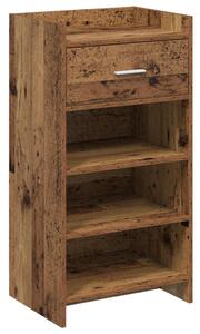 Cipőszekrény fiókkal Antik Fa 48 x 36 x 92 cm Szerelt Fa