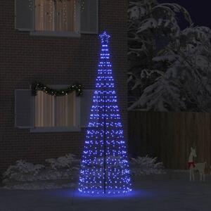 LED Karácsonyi Fenyő EKENAS 400 cm 800 LED Kék Acél Kék