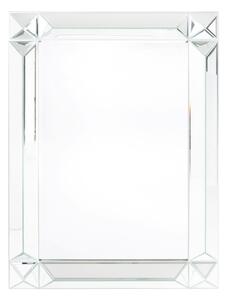 "Kristály" jellegű szögletes fali tükör csiszolt élű tükrös keretben 99x69x5cm
