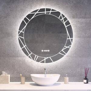 Kerek Led tükör Ø80cm Welland Chaday | Páramentesítő - Óra - Fényerő + színhőfok állítás