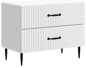 Éjjeliszekrény fiókkal Fehér 62 x 34,5 x 47,5 cm Szerelt Fa