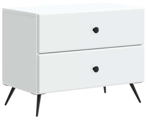 Éjjeliszekrény fiókkal Fehér 62 x 34,5 x 47,5 cm Szerelt Fa