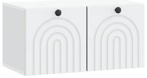 Fali TV szekrény Fehér 59,5 x 31 x 30 cm Szerelt Fa