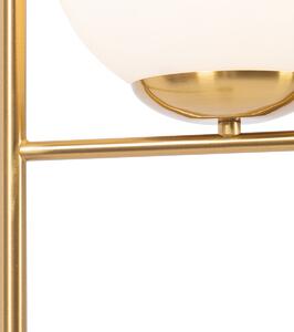 Art Deco állólámpa arany és opálüveg - Flore