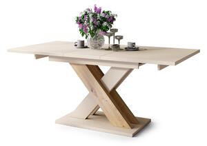 Mazzoni KARO Bézs (Pezsgő)/Artisan Tölgy - MODERN 180 cm-re BŐVÍTHETŐ ASZTAL!