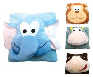 AKCIÓ Gyerekpárna CUDDLI FRIENDS 70x70 cm plüss - több szín II. osztály Termék színe: Kék