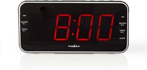 Nedis digitális rádiós ébresztőóra (CLAR004BK)