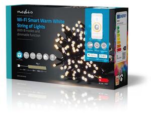 Nedis SmartLife WiFi LED fényfüzér meleg fehér 10m (WIFILX01W100)