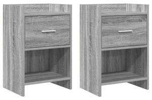Éjjeliszekrények 2 pcs Szürke Sonoma 40 x 30 x 60 cm Szerelt Fa