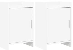 Éjjeliszekrények 2 pcs Fehér 40 x 30 x 60 cm Szerelt Fa