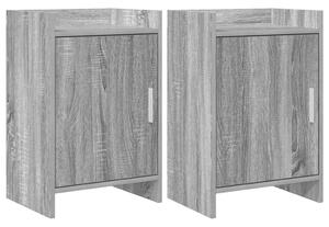 Éjjeliszekrények 2 pcs Szürke Sonoma 40 x 30 x 60 cm Szerelt Fa