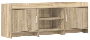 TV szekrény 130 x 33 x 47 cm Sonoma Tölgy Szerelt Fa