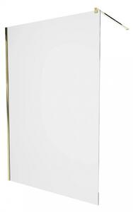 Mexen Walk-in zuhanyfal - arany profil - 80 cm (850-080-000-50-00)