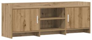 TV szekrény 130 x 33 x 47 cm Kézműves Tölgy Szerelt Fa