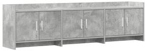 TV szekrény 168 x 33 x 47 cm Betonszürke Szerelt Fa