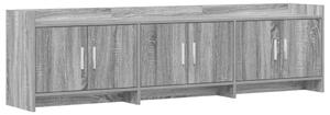 TV szekrény 168 x 33 x 47 cm Szürke Sonoma Szerelt Fa