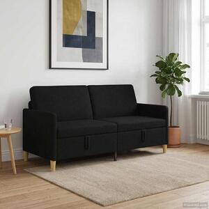 Tárolós Kanapé Fekete 172 x 78 x 87 cm Poliészter
