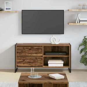 TV szekrény fiókkal Öreg fa 100 x 36 x 49,5 cm Faanyag