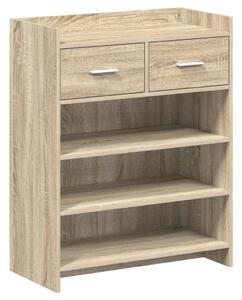 Cipőszekrény fiókkal Sonoma Tölgy 73,5 x 36 x 92 cm Szerelt Fa