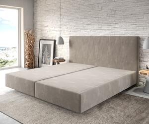 DELIFE Boxspring ágy Dream-Well mikroszálas bézs 200x200 cm