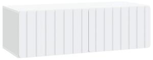 Fali TV szekrény Fehér 98 x 41 x 30 cm Szerelt Fa