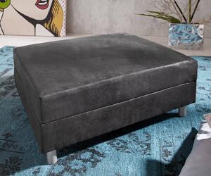 DELIFE Puff Clovis antracit kinézet B98 x T83 modul mikrovelúr