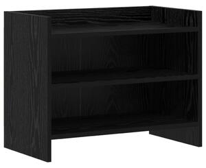 TV szekrény 60 x 33 x 47 cm Fekete Tölgy Szerelt Fa