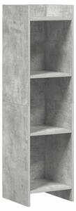 Könyvszekrény Beton Szürke 30 x 30 x 111 cm Szerelt Fa