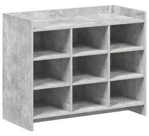 Cipőszekrény tárolóval Betonszürke 85 x 39,5 x 70 cm Szerelt Fa