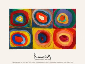 Reprodukció Colour Study One (Vintage Abstract) - Wassily Kandinsky