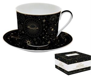 Porcelán reggeliző csésze+alj 400ml dobozban,Atmosphere, Celestial
