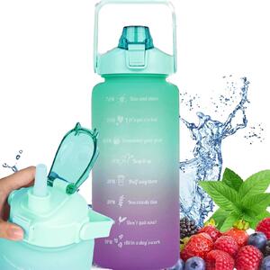 ExtraLink EX.36486 Motivational Bottle Műanyag Motivációs Kulacs 2L - Lila/Zöld