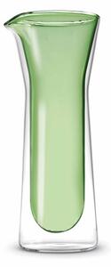 Borosilicate hőálló duplafalú üvegkancsó, 800ml, zöld