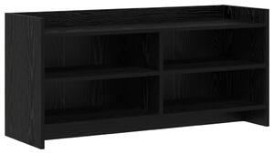 TV szekrény 100 x 33 x 47 cm Fekete Tölgy Szerelt Fa