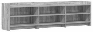TV szekrény 168 x 33 x 47 cm Szürke Sonoma Szerelt Fa